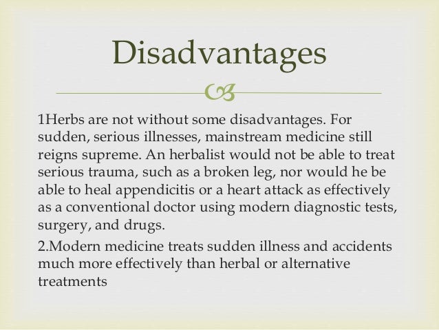 What Are The Disadvantages Of Conventional Medicine Newyearquest