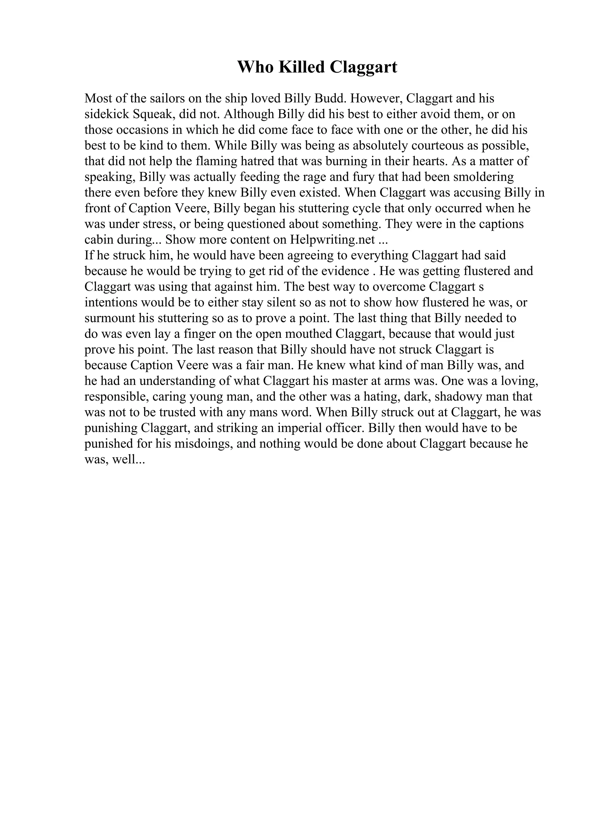 Comparative Analysis Essay Example | PDF