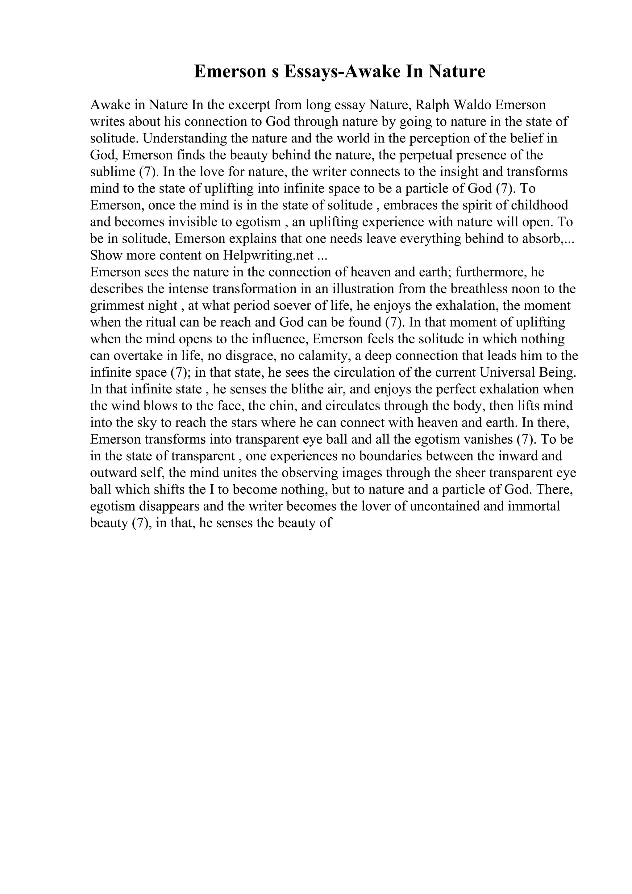 Comparative Analysis Essay Example | PDF