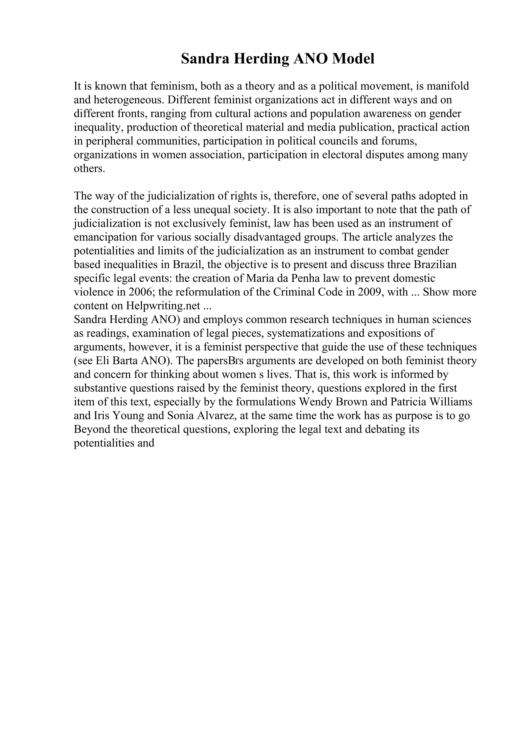 Comparative Analysis Essay Example | PDF