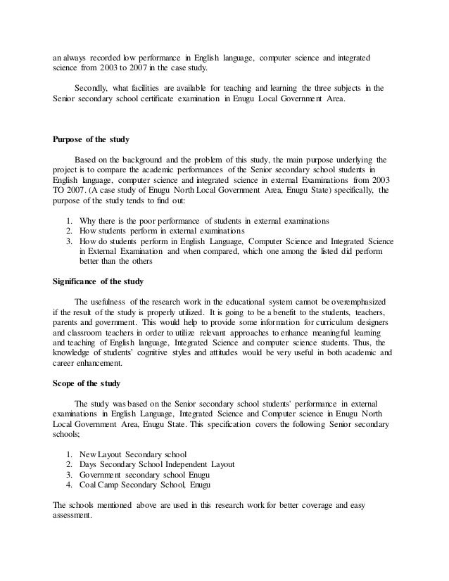 COMPARATIVE ANALYSIS OF ACADEMIC PERFORMANCE OF SENIOR SECONDARY SCHOOL ...