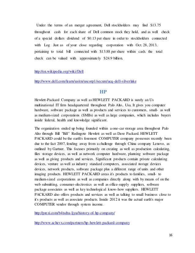 Essay about hp company