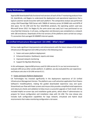 Comparative analysis of it monitoring tools october2015 final | PDF