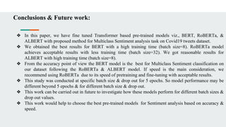 Comparative Analysis of Transformer Based Pre-Trained NLP Models | PPTX