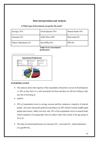 Comparative analysis on investment in mutual fund | PDF