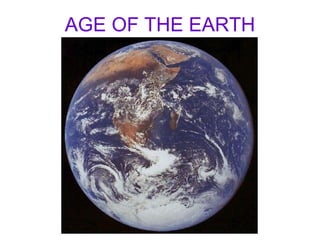 AGE OF THE EARTH 