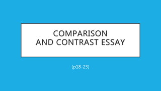 英文報告 Comparative and contrast essay | PPT