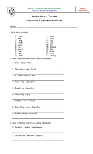 Comparative and superative | PDF