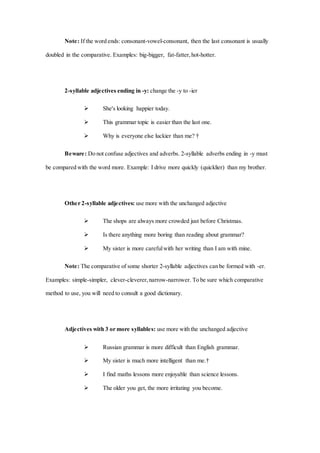 Comparative and superlative | DOCX