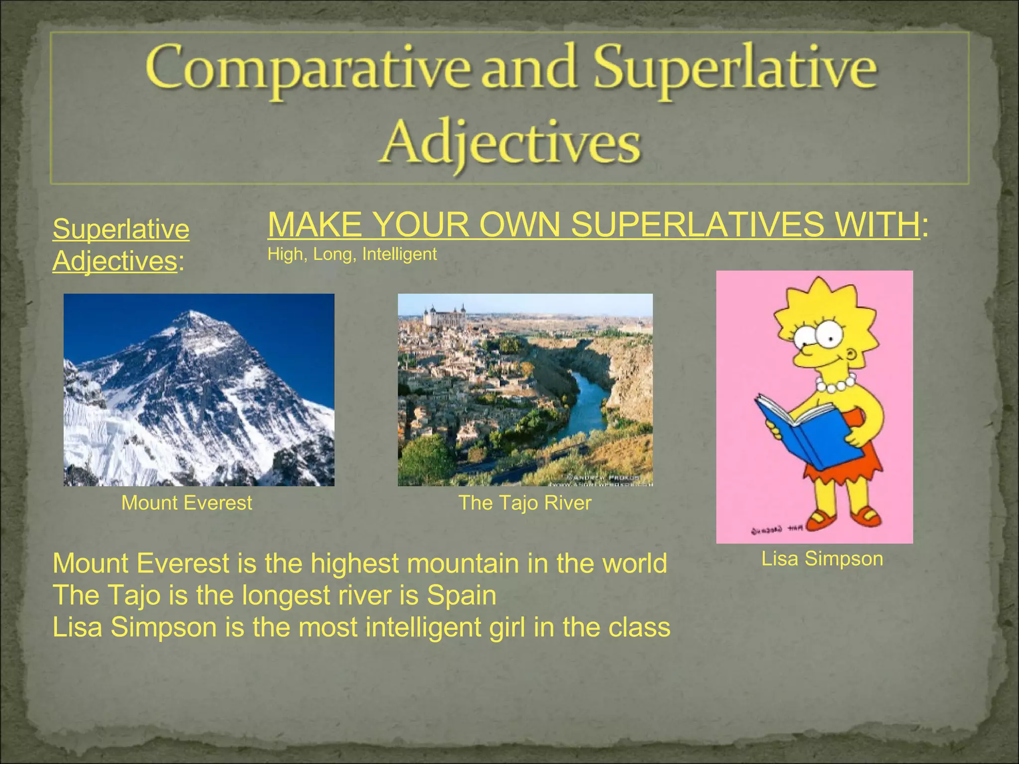 Comparative and Superlative Adjectives | PPT