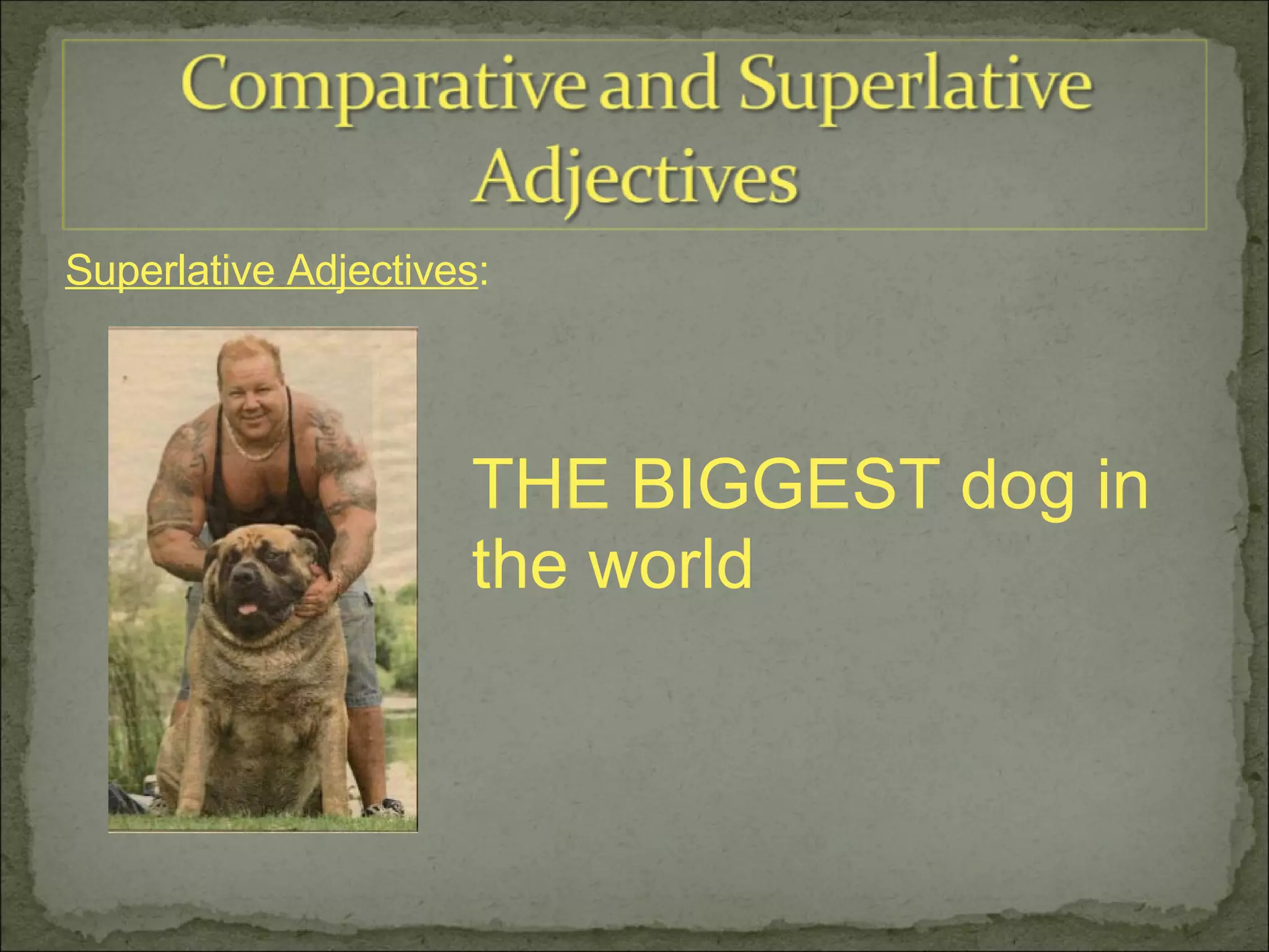 Comparative and Superlative Adjectives | PPT