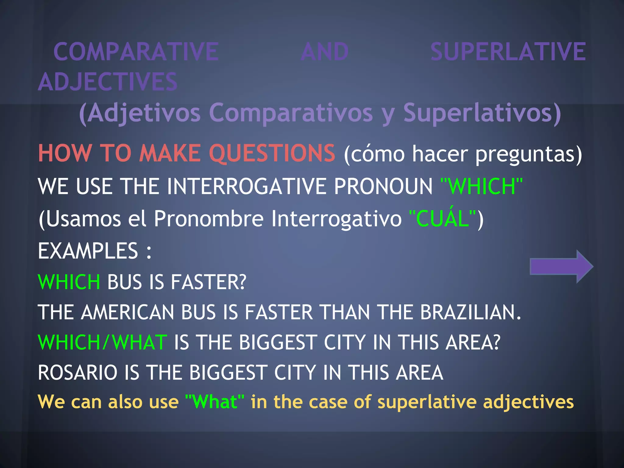 Comparative and superlative adjectives for blog | PPTX | South America ...