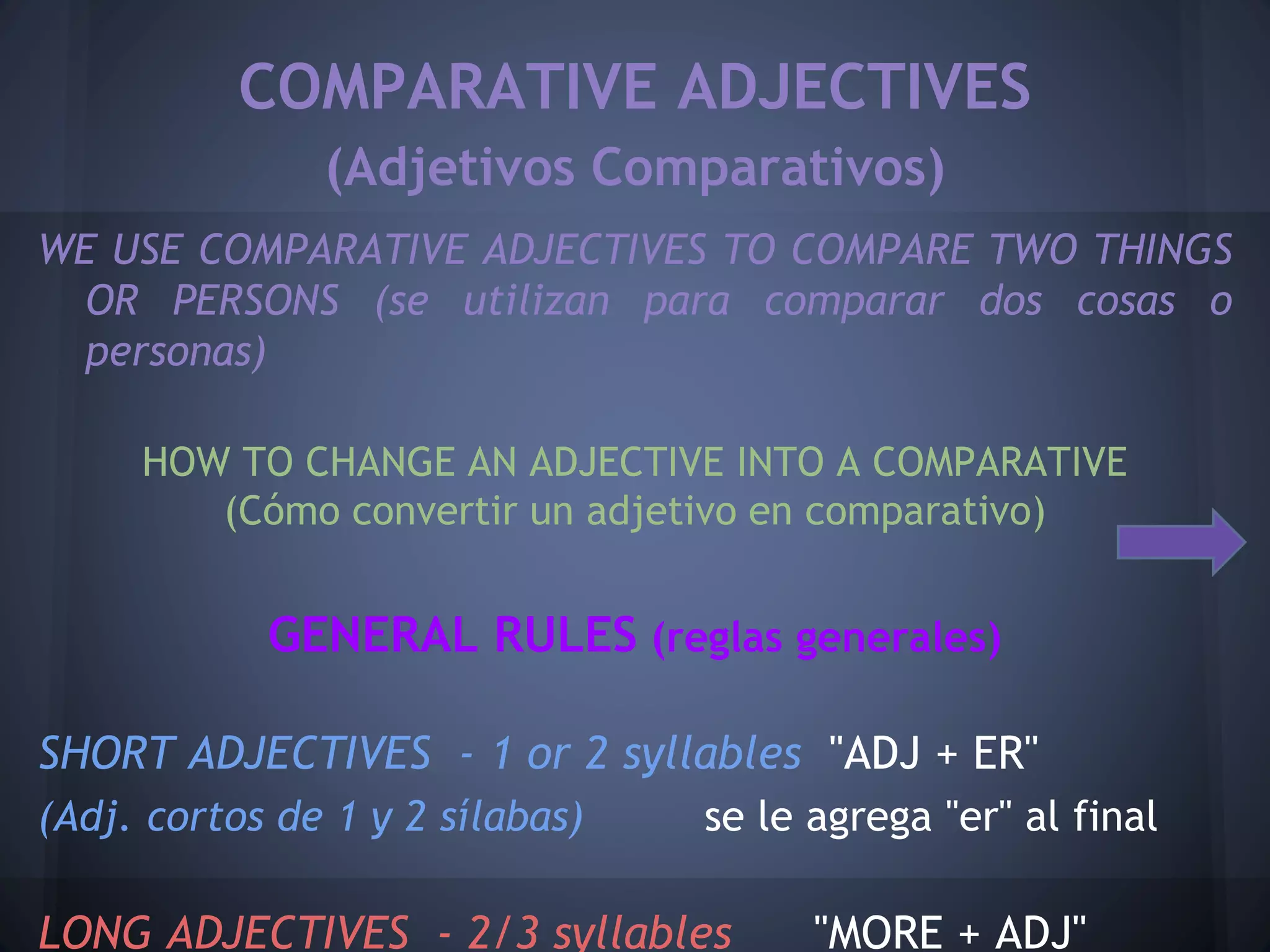 Comparative and superlative adjectives for blog | PPTX | South America ...