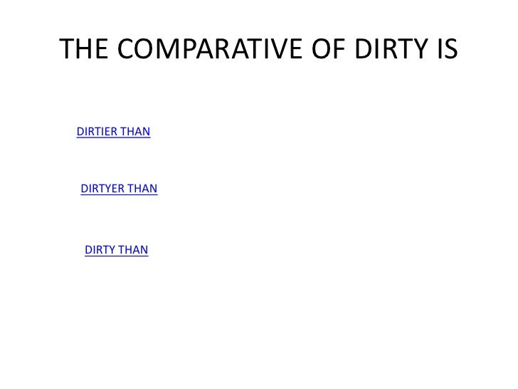 Comparative and superlative exercises