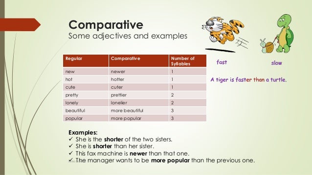 Comparative and superlative luisa salinas