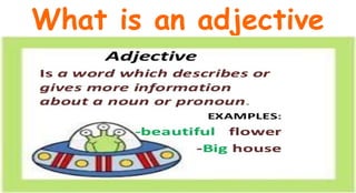 What is an adjective

 