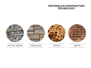 MATERIALS&CONSTRUCTION
TECHNOLOGY
BRICKSWOODSNATURAL STONES LIMESTONES
 