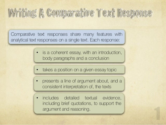 comparative essay coherent essay