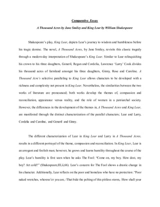 king lear essay introduction