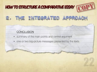 how to structure a comparative essay