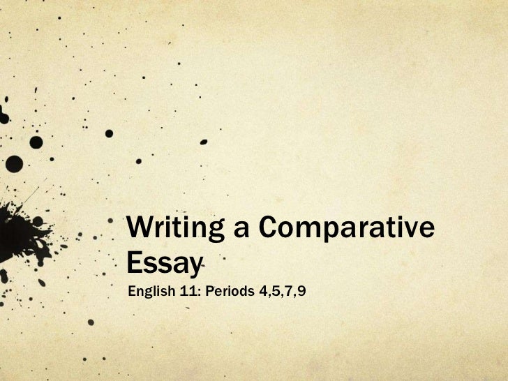 Two methods of arranging a comparison and contrast essay