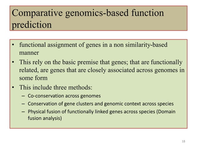 Comparative Genomics