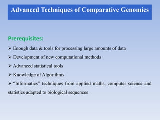 Comparative genomics | PPTX