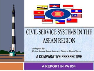 A REPORT IN PA 854
A Report by:
Peter Jason Senarillos and Dionna Mae Olarte
 