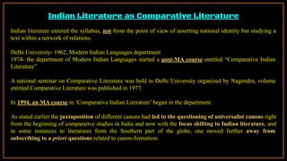 Indian Literature as Comparative Literature
Indian literature entered the syllabus, not from the point of view of assertin...