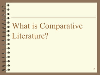 Comparative literature in indian context | PPTX