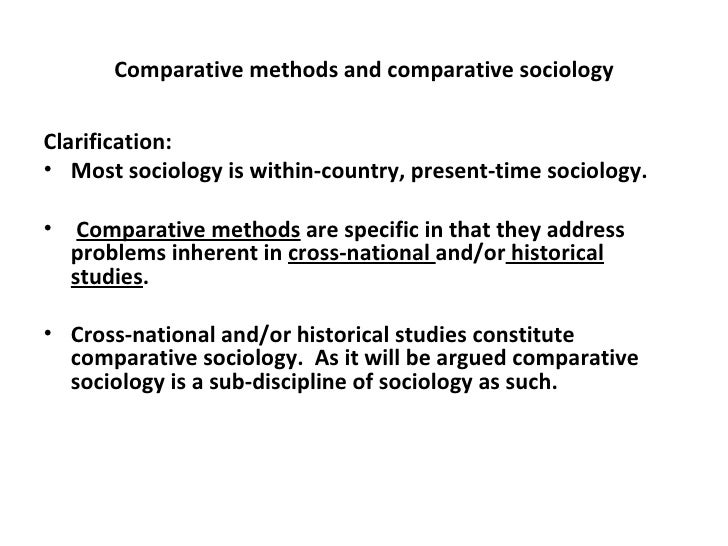 Comparative Methods In Social Sciences Lecture 1 Comparative Methods In Social Sciences Lecture 1