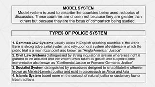 Comparative Police System/ Policy......... | PPTX