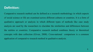 comparative method in research