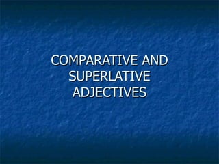 Comparatives  grammar explanation
