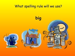 What spelling rule will we use? big 