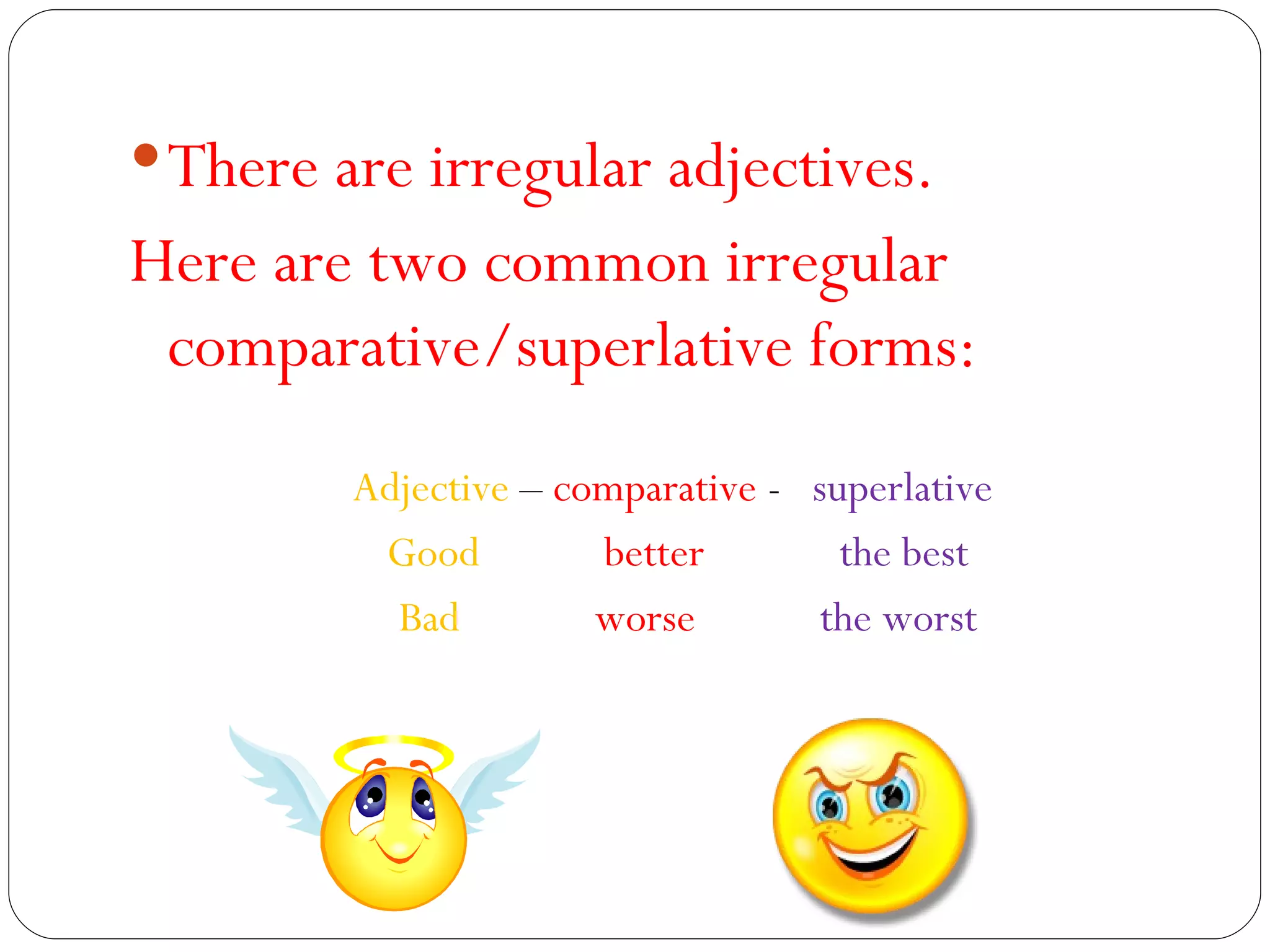 Grammar-Comparatives and Superlatives | PPT
