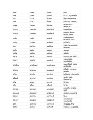 Comparatives and superlatives | ODT