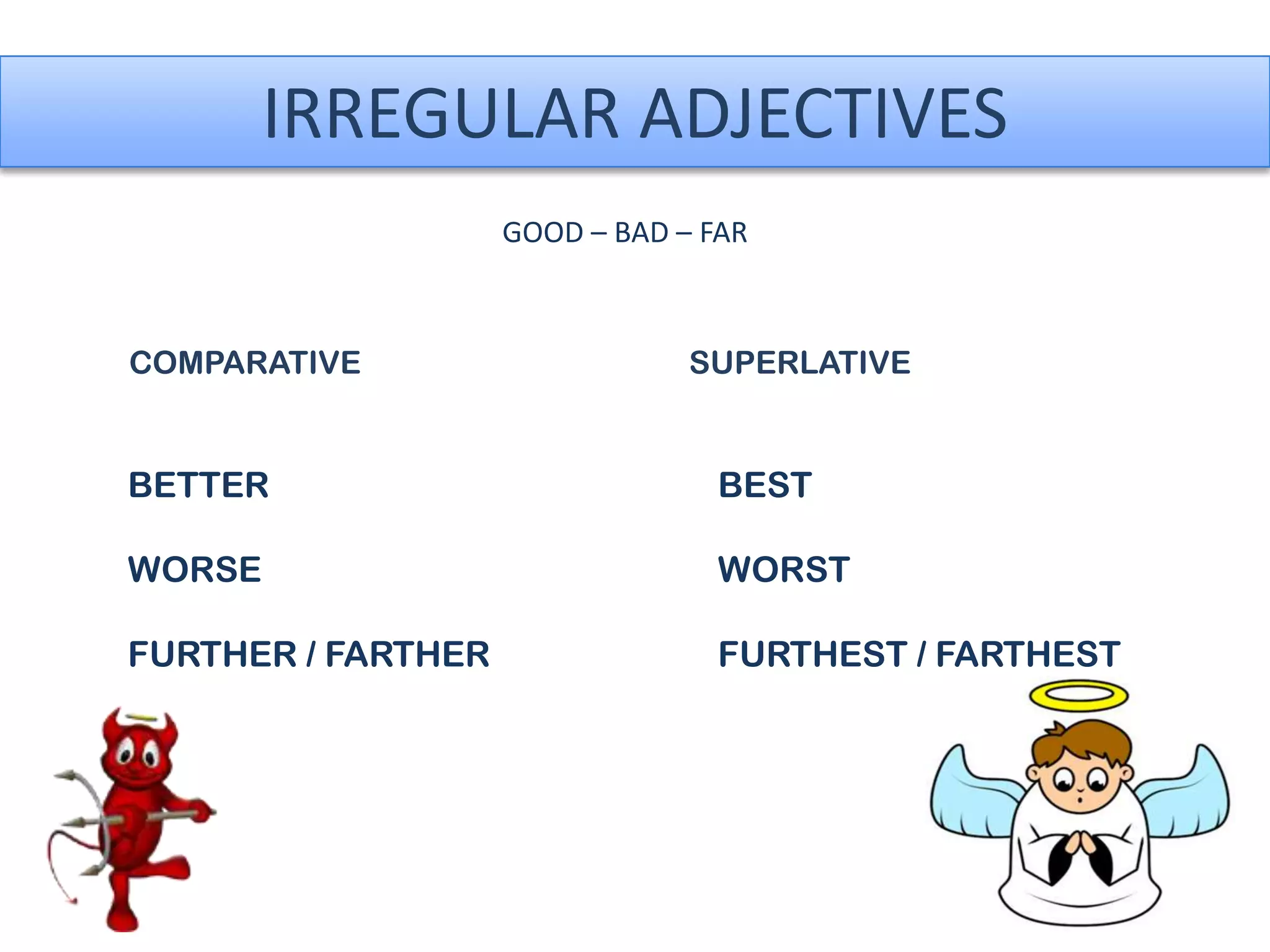 Comparatives and superlatives | PPTX