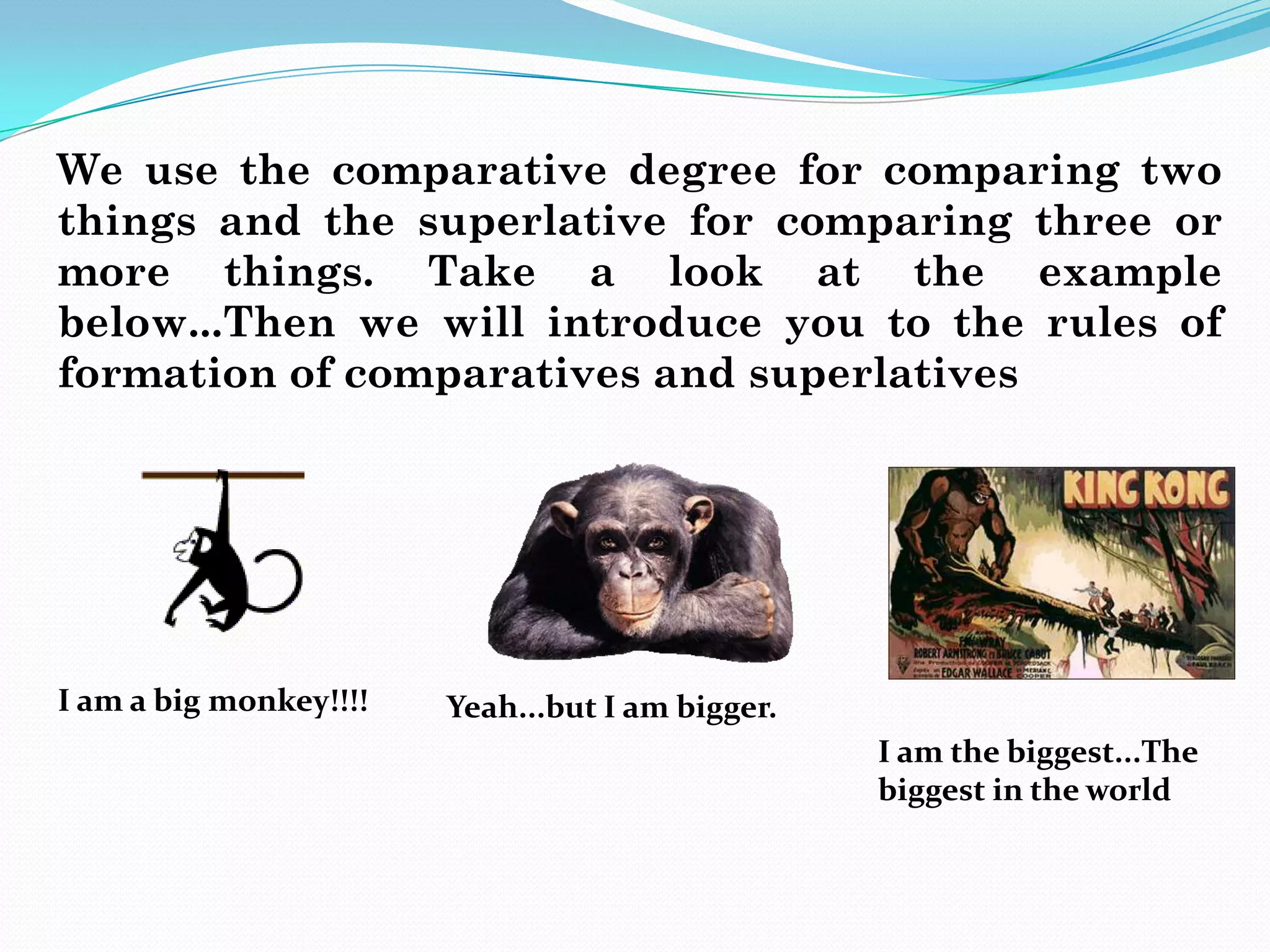 Comparatives and superlatives | PPTX