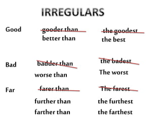 Comparatives and superlatives | PPT