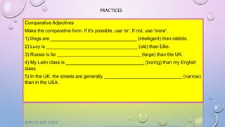 Comparatives and superlatives | PPTX