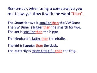 Comparatives and superlatives | PPT