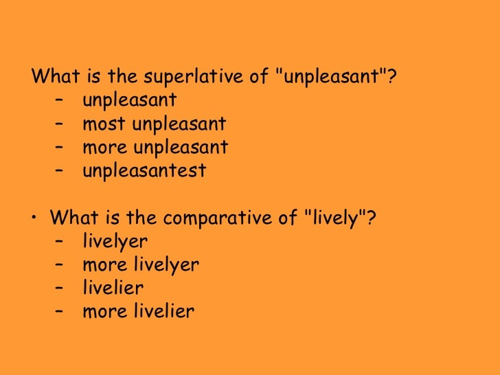 Comparatives And Superlatives Power Point