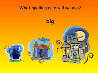 What spelling rule will we use?
big
 