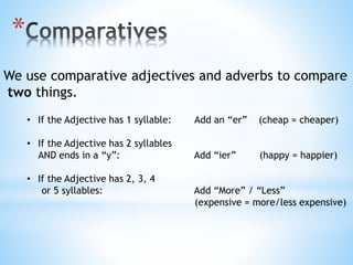 Everyday English: Comparatives & Superlatives | PPTX