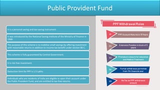 Comparative Study between PPF,NSC,NPS with illustration | PPTX