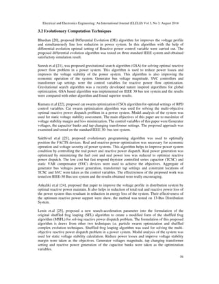 Comparative study of methods for optimal reactive power dispatch | PDF