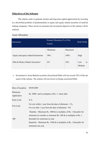 Comparative study of mutual funds in india | PDF