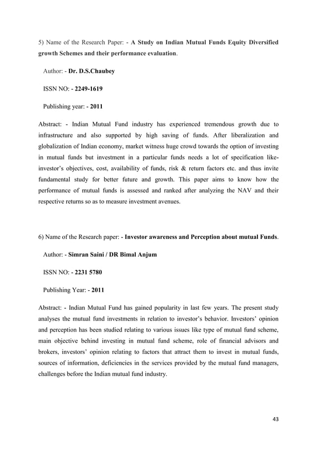 Comparative Study Of Mutual Funds In India Pdf Comparative Study Of Mutual Funds In India Pdf