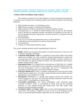 Comparative study of power cables and testing as per indian standards | PDF